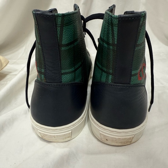 Louis Vuitton Green and Black High-Tops with White Soles - Picture 10 of 11